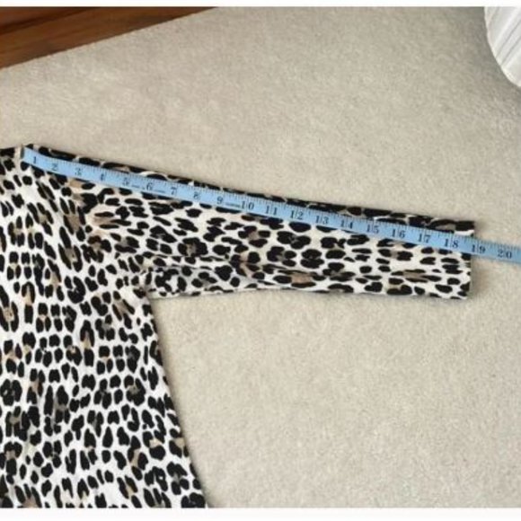 Leopard Print Button-Front Cardigan - Picture 8 of 12